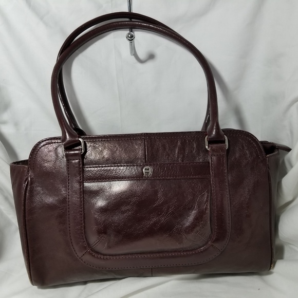 Etienne Aigner Bags B8753 Etienne Aigner Brown Leather Shoulder Bag